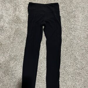 Athleta Girl high rise black Leggings